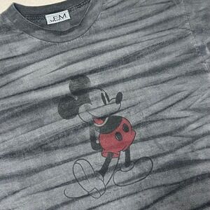Vintage JEM Sportswear Mickey Mouse Tie Dye Graphic T Shirt‎ Disney Gray *